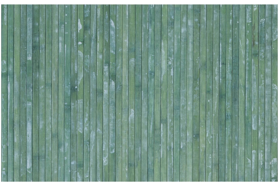 tappeto da cucina in bamboo verde