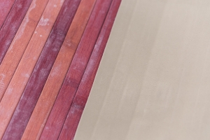 tappeto cucina in bmaboo rosso