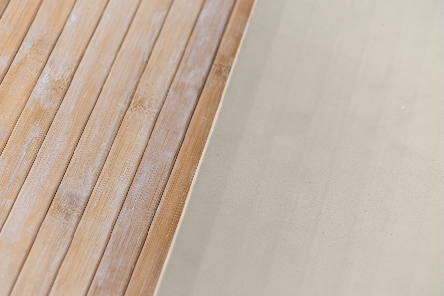 Tappeto In Bamboo Sfumato 50x140 Cm: Antiscivolo Per Cucina E Ingresso (Naturale Beige)