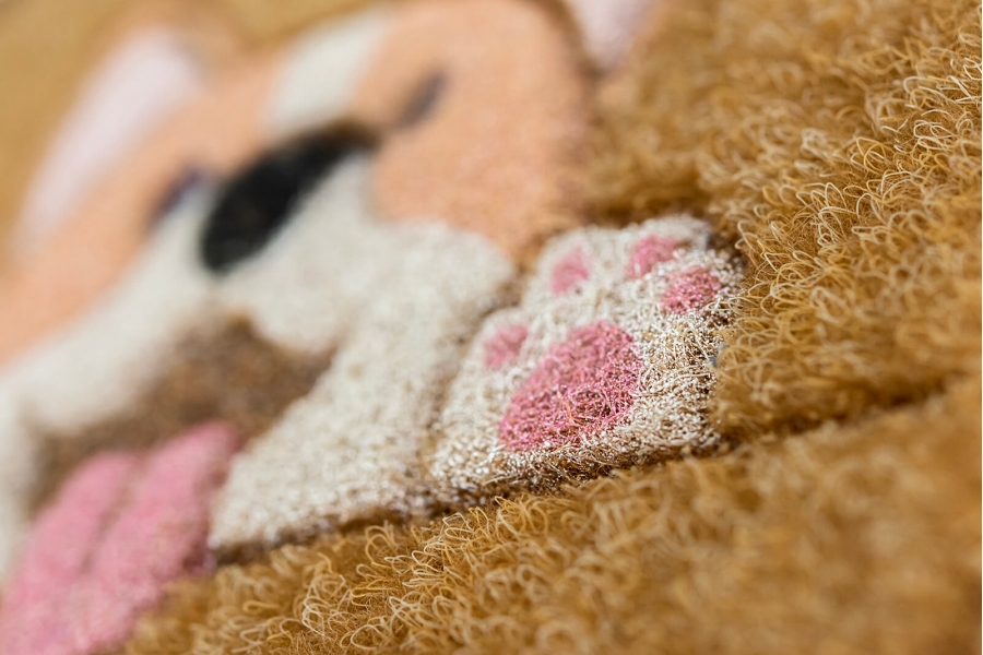 Zerbino agugliato stampato