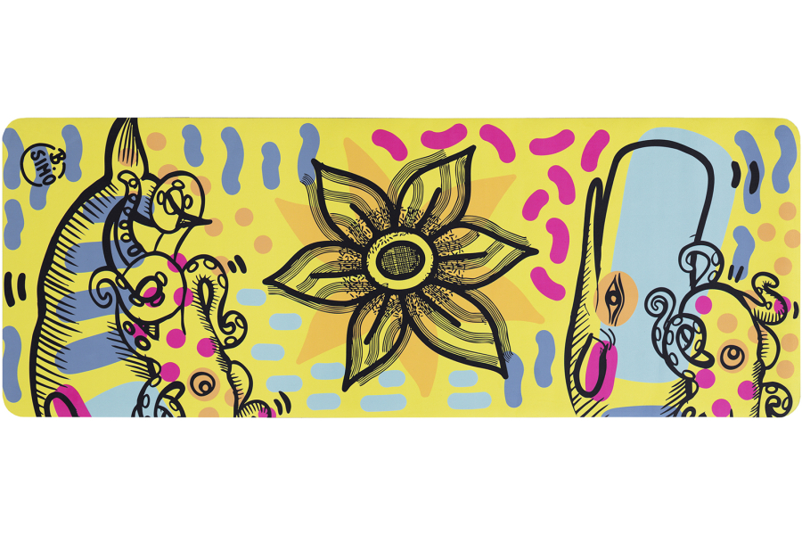 B.SIMO - Tappetino Yoga - Sea Flower Yellow