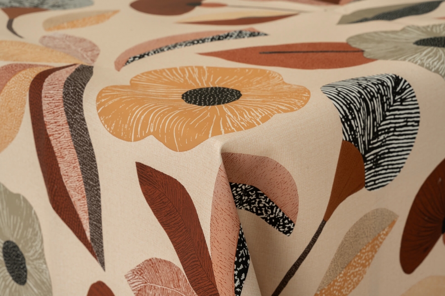 PESCA - Tovaglia plastificata lavabile su misura - P40