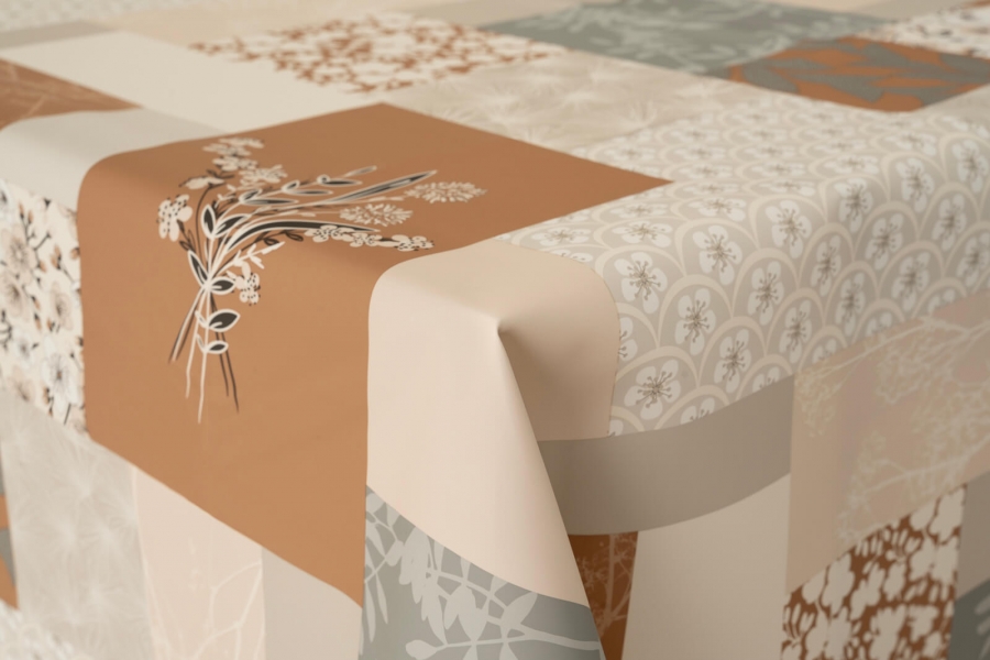 PESCA - Tovaglia plastificata lavabile su misura - P41